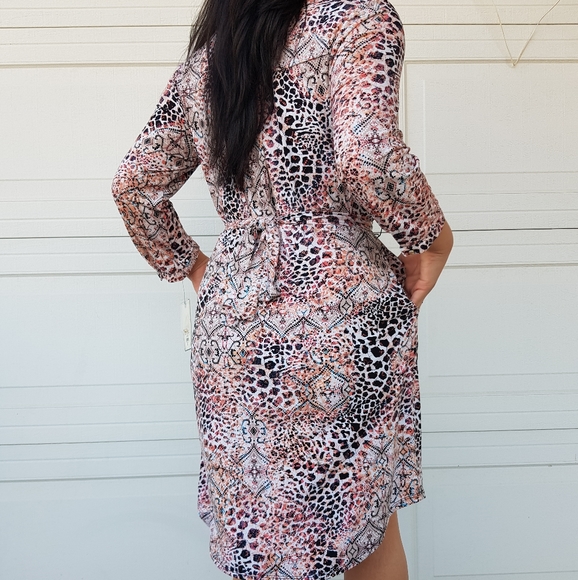 Dana Buchman Patterned Dress - Picture 3 of 8